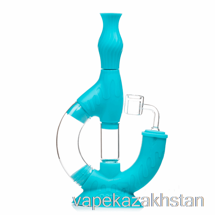 Vape Kazakhstan Ooze Echo Silicone Water Pipe Chameleon (Black / Green)